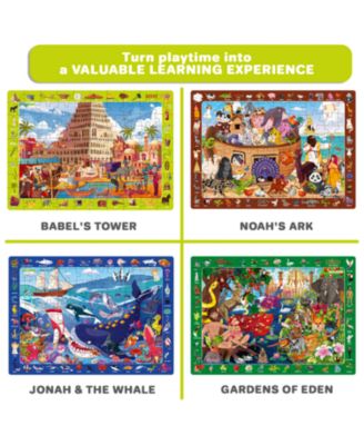 4 x 60 Pieces Puzzles for Kids Ages 4-6 -  Educational Search & Find Toy