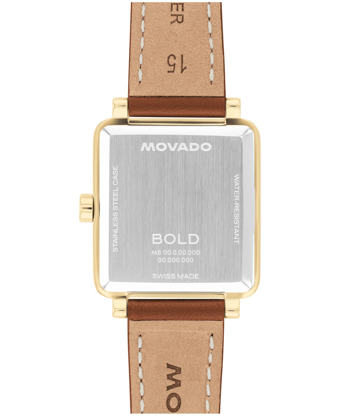Женские часы Movado Bold Evolution 2.0 Swiss Quartz Cognac Leather Watch 26mm — фото 3