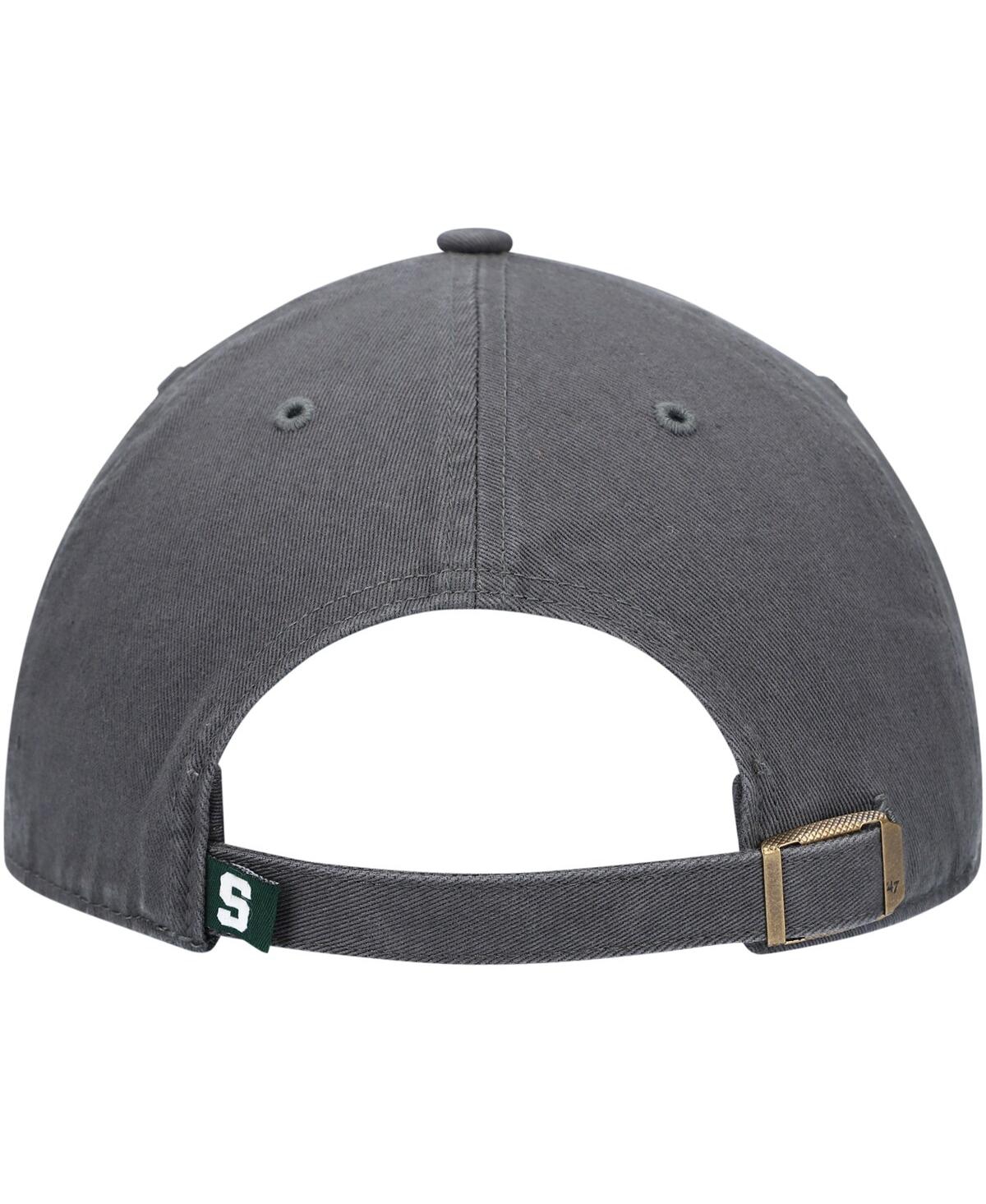 '47 Brand Men'sMichigan State Spartans Vintage Clean Up Adjustable Hat - Charcoal