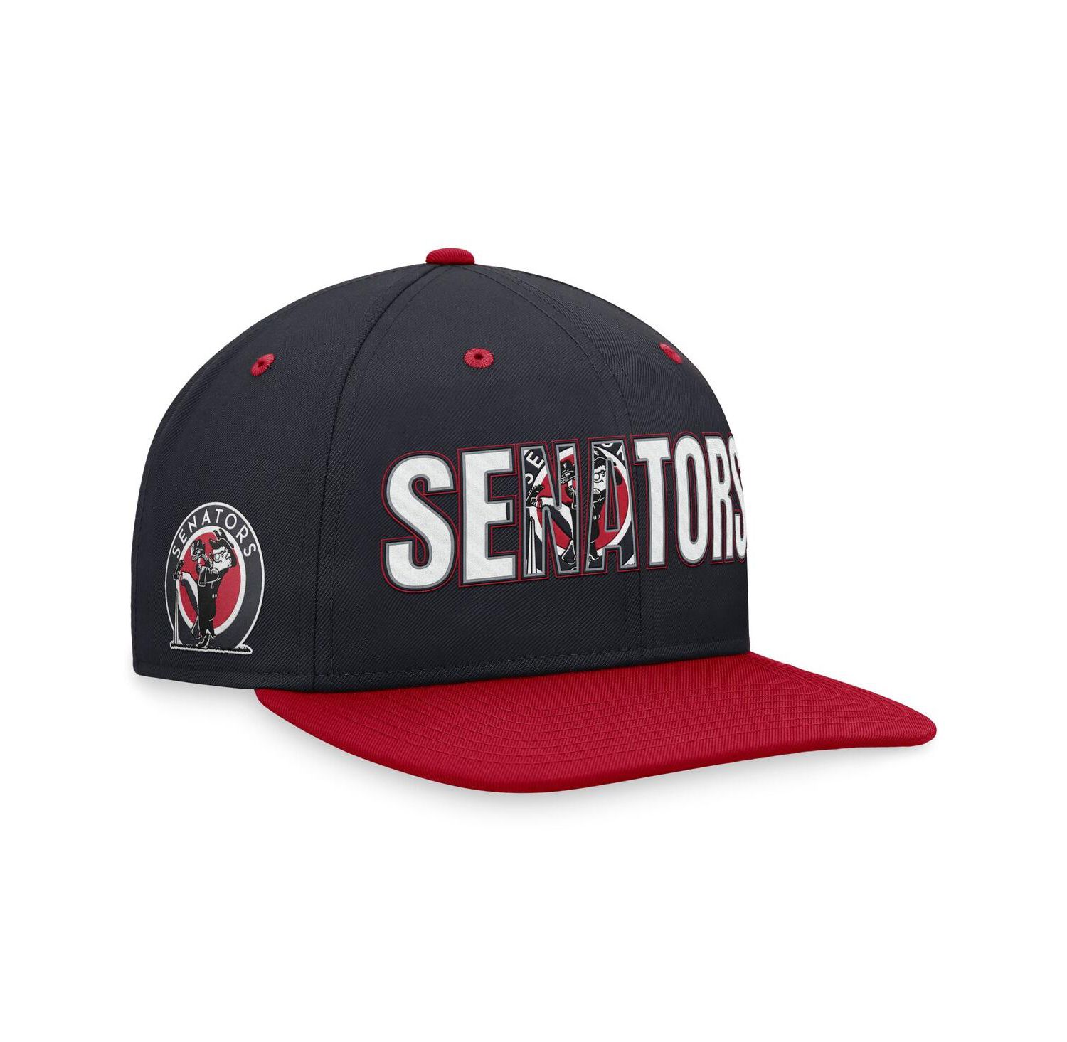 Men's Navy Washington Senators Cooperstown Collection Pro Snapback Hat