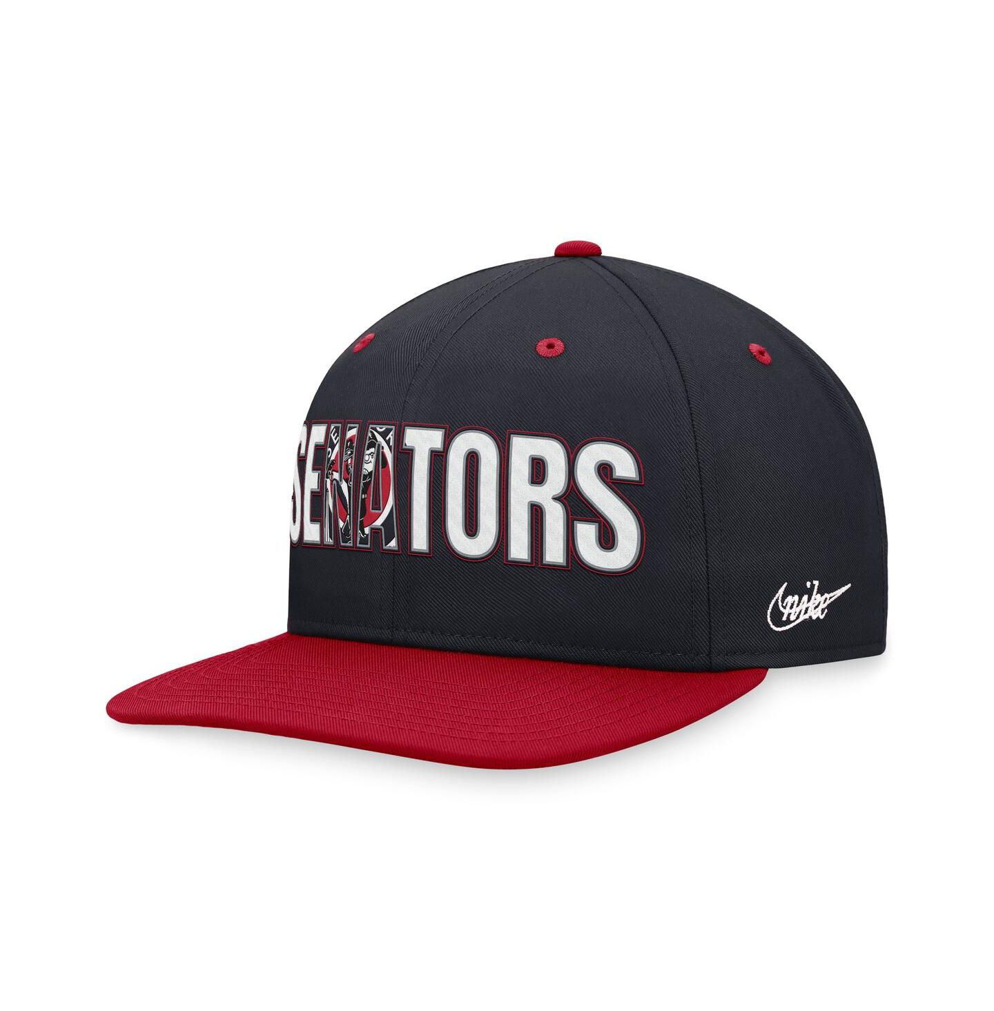 Мужская кепка Nike Navy Washington Senators Cooperstown Collection Pro Snapback Hat — фото 3