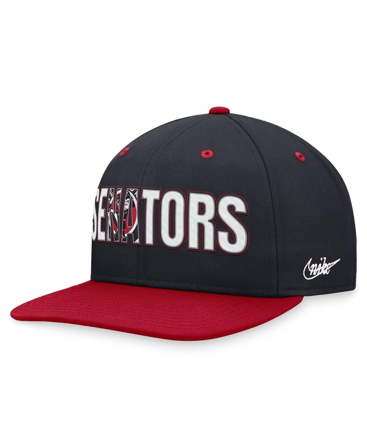 Nike Men's Navy Washington Senators Cooperstown Collection Pro Snapback Hat In Navy,red