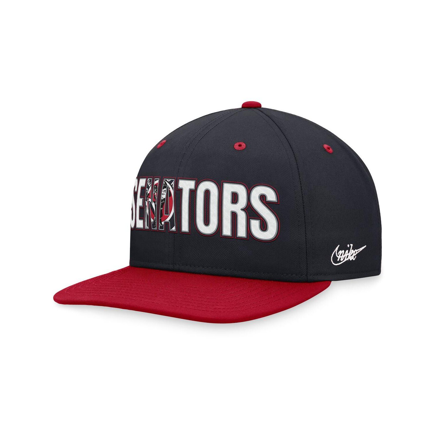 Men's Navy Washington Senators Cooperstown Collection Pro Snapback Hat