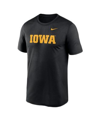 Men's Black Iowa Hawkeyes Primetime Legend Wordmark T-Shirt
