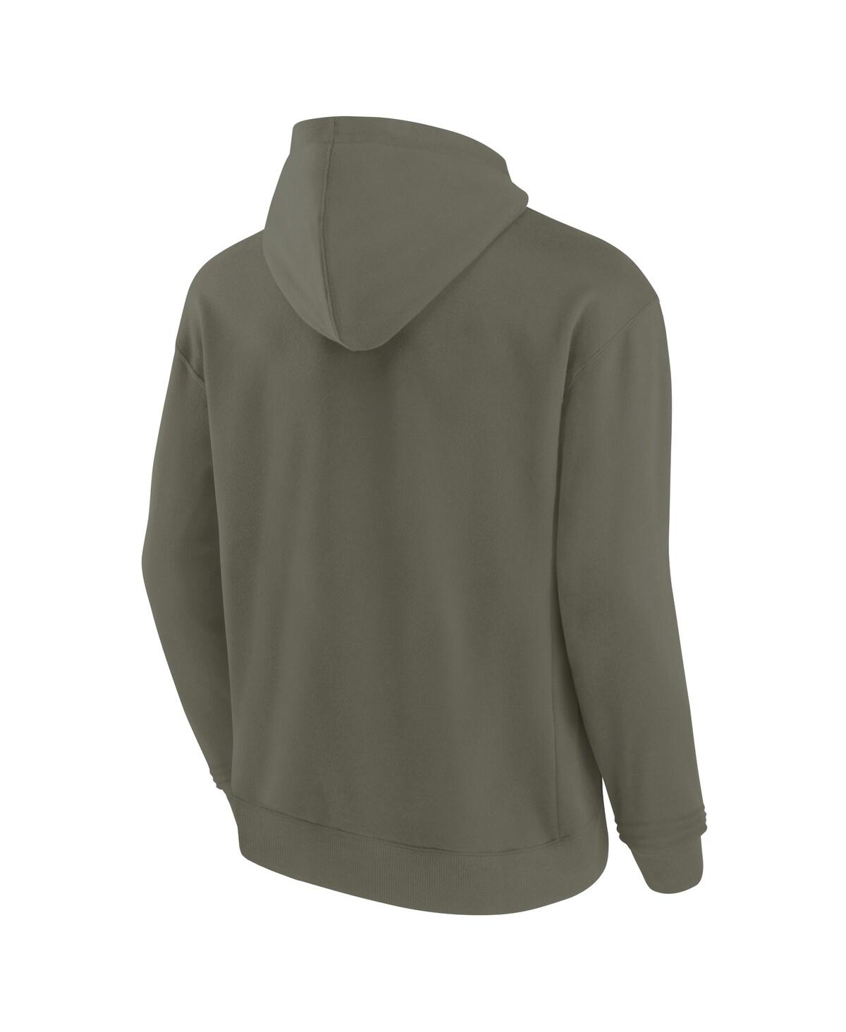 FANATICS MEN'S AND WOMEN'S SIGNATURE OLIVE NEW YORK JETS ELEMENTS SUPER SOFT FLEECE PULLOVER HOODIE 
