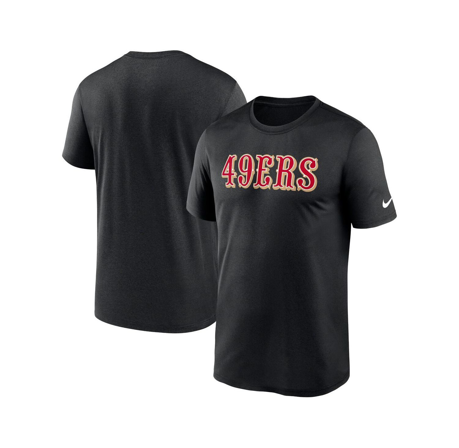 Men's Black San Francisco 49ers Primetime Legend Wordmark Performance T-Shirt