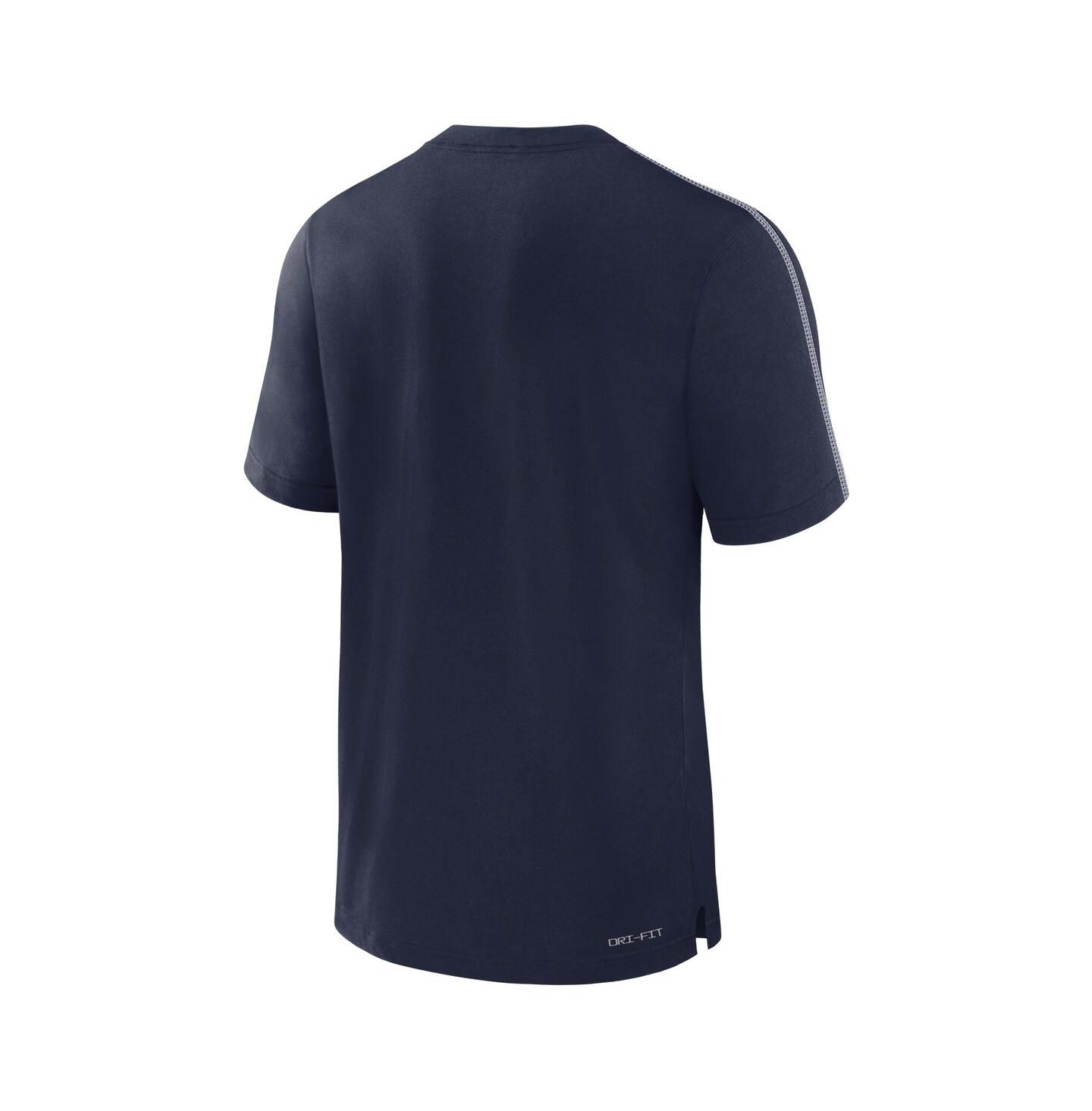 Мужская футболка Nike Navy Penn State Nittany Lions 2024/25 Sideline Player Performance Tri-Blend — фото 2
