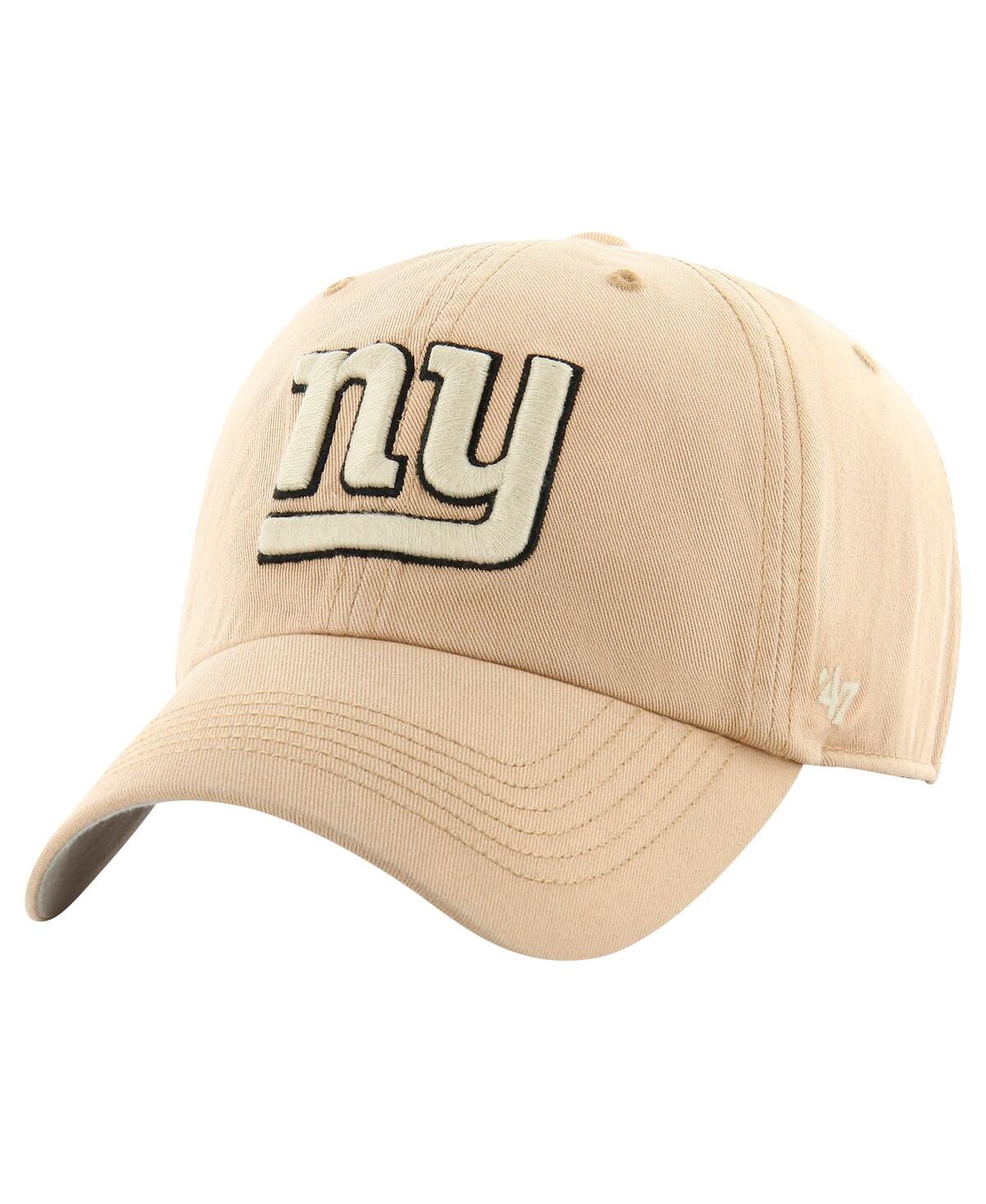 47 Brand Men's Khaki New York Giants Dusted Relaxed Franchise Fitted Hat In Khaki