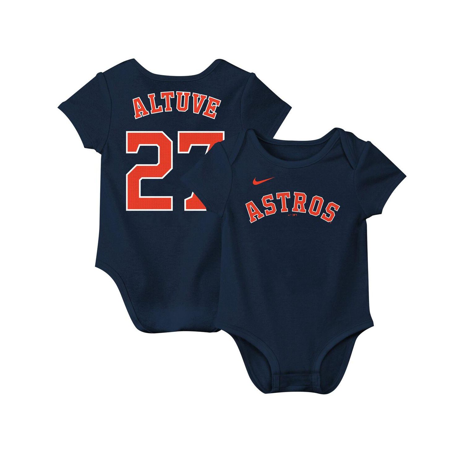 Baby Jose Altuve Navy Houston Astros Fuse Name & Number Bodysuit