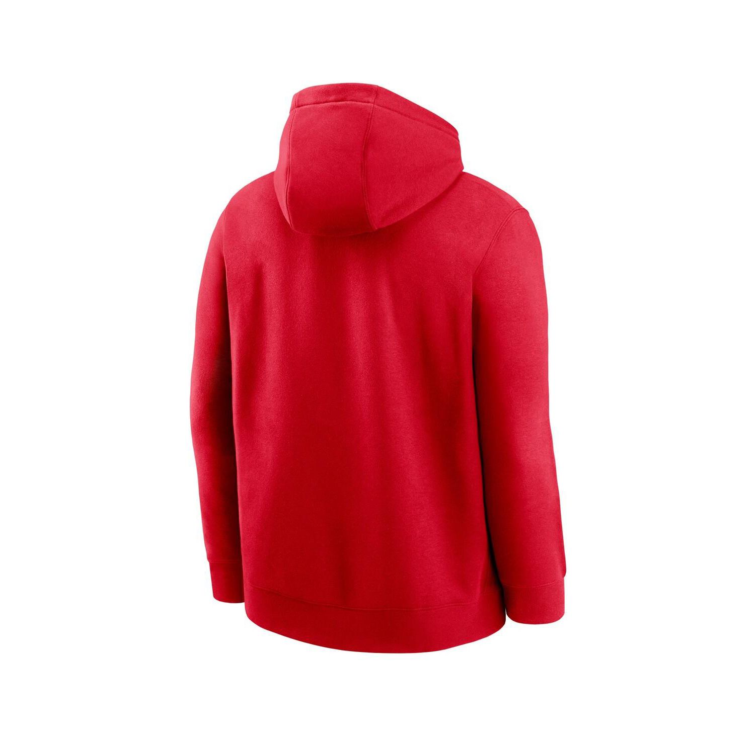 Men's Red Kansas City Chiefs Club Logo Pullover Hoodie