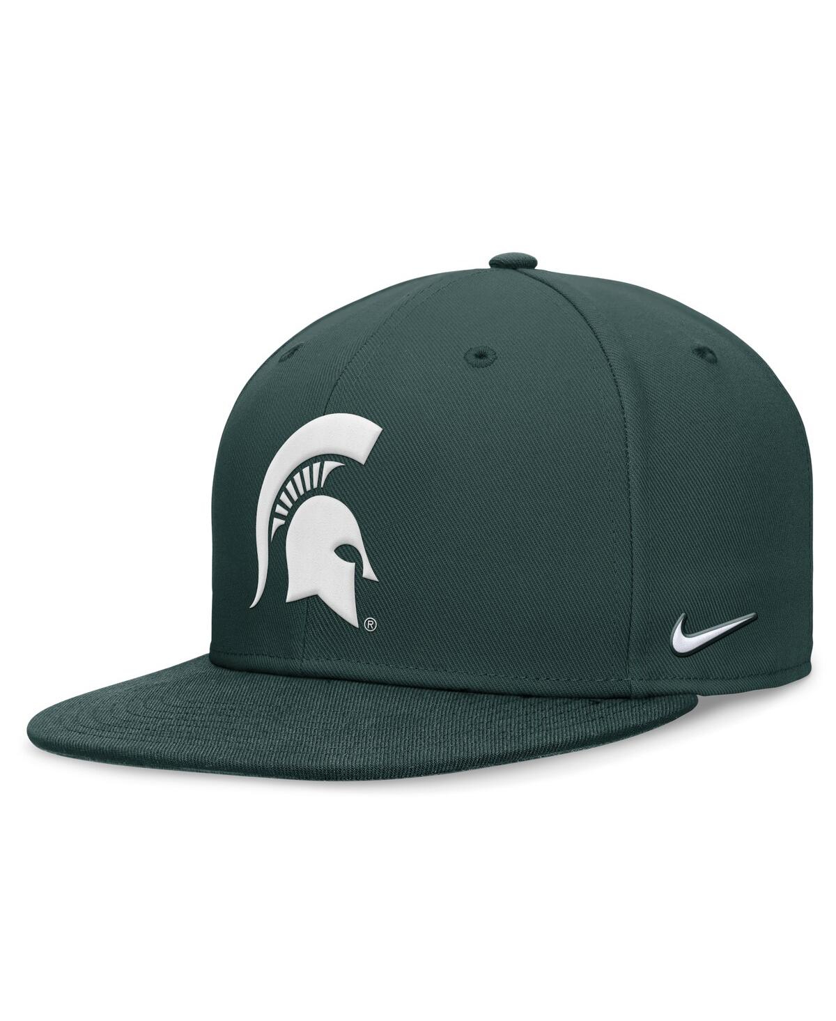 Nike Green Michigan State Spartans On-field Pro Bill Snapback Hat In Green