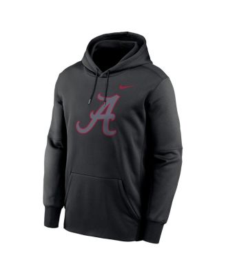 Men's Black Alabama Crimson Tide Color Pop Performance Fleece Pullover Hoodie