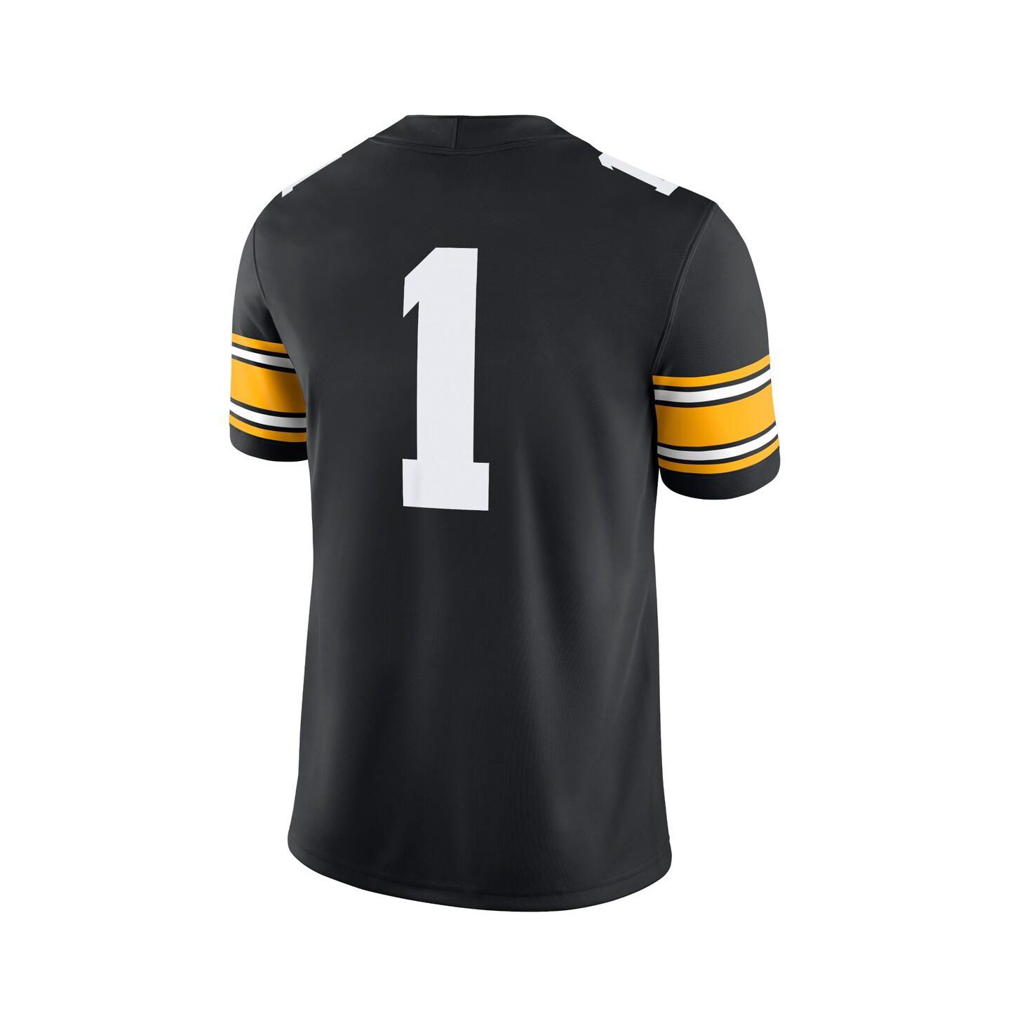 Мужской топ Nike 1 Black Iowa Hawkeyes Game Jersey — фото 2