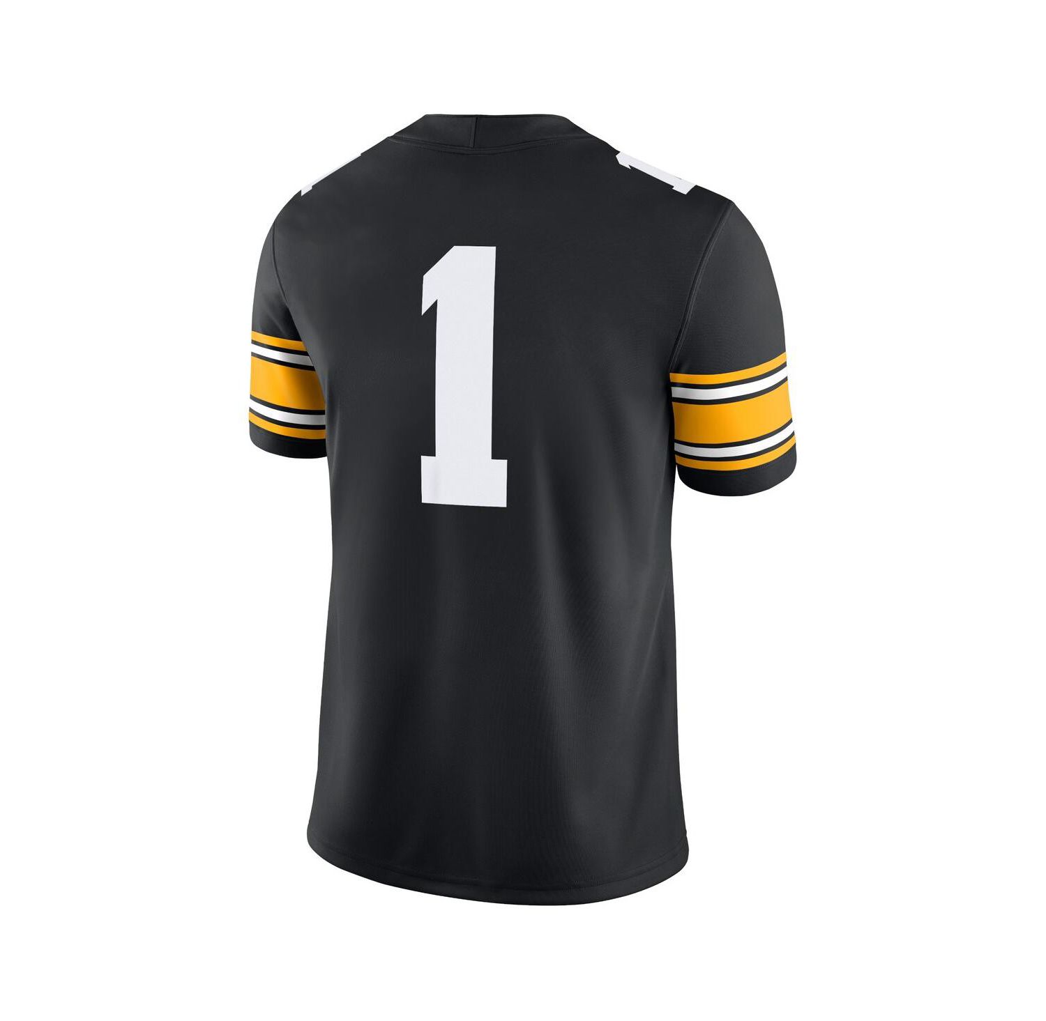 Men's 1 Black Iowa Hawkeyes Game Jersey