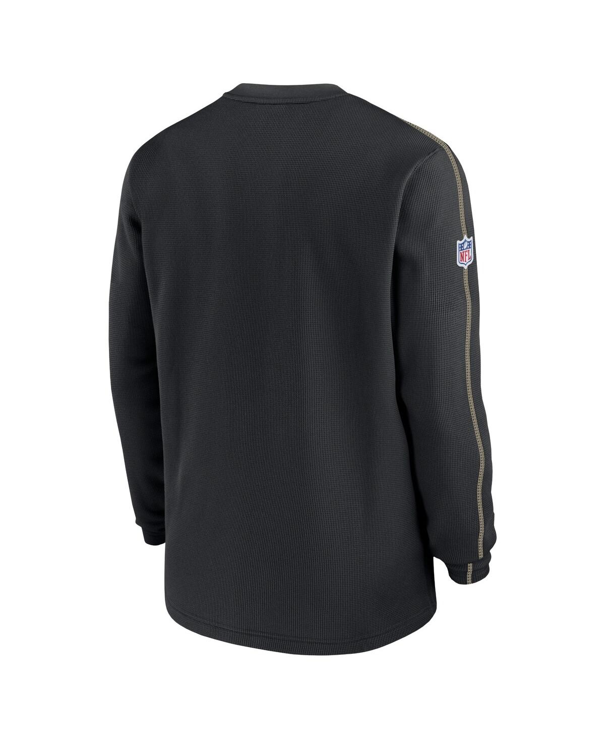 Nike Men'sNew Orleans Saints 2024 Sideline Coaches Long Sleeve Top - Black