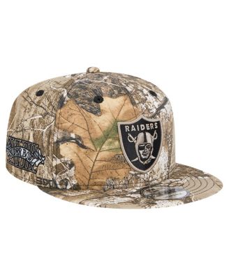 RAIDERS 迷彩 スナップバックキャップ New Era Men's Realtree Camo Las Vegas Raiders Active 9FIFTY