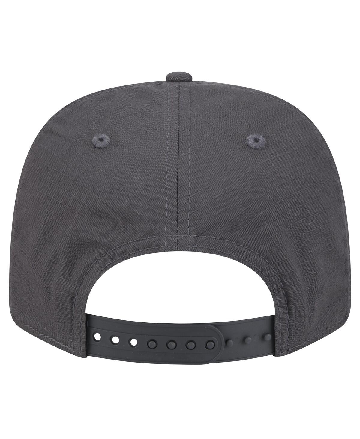 New Era Men's Graphite Chicago Bulls Team Elevated Patch 9seventy Adjustable Hat In Graphite