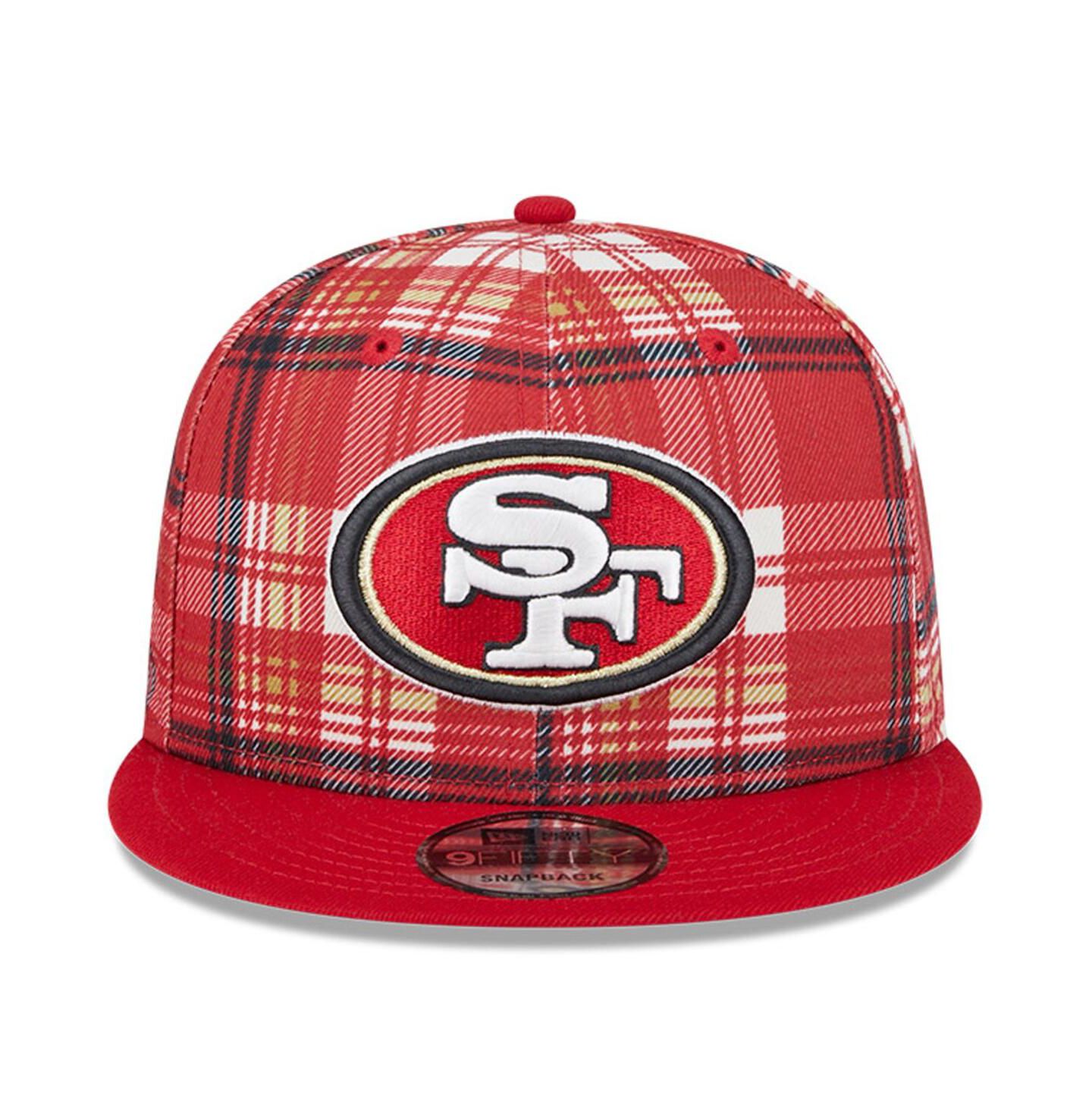 Мужская кепка New Era Scarlet San Francisco 49ers 2024 Sideline Statement 9FIFTY Snapback Hat — фото 3