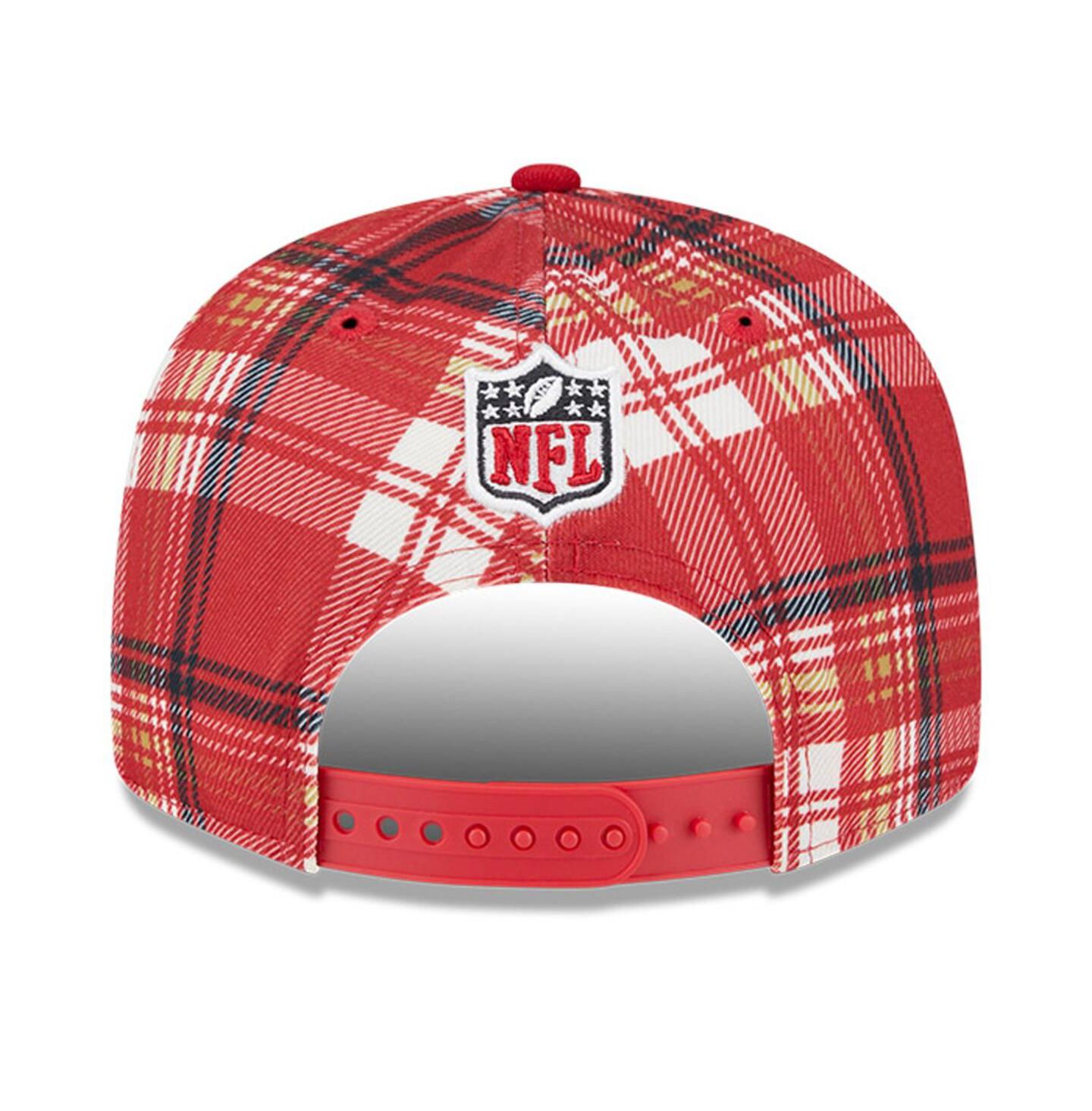 Мужская кепка New Era Scarlet San Francisco 49ers 2024 Sideline Statement 9FIFTY Snapback Hat — фото 4
