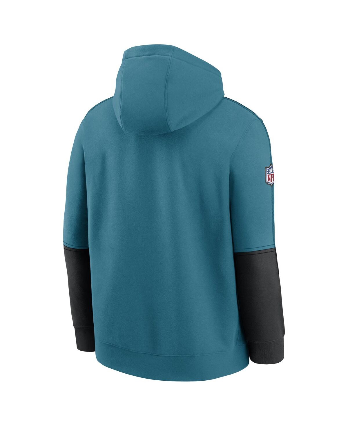 Nike Men'sJacksonville Jaguars Throwback Alternate Logo Team Issue Club Pullover Hoodie - Teal