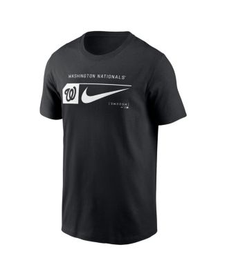 Men's Black Washington Nationals Fashion Graphic Swoosh T-Shirt