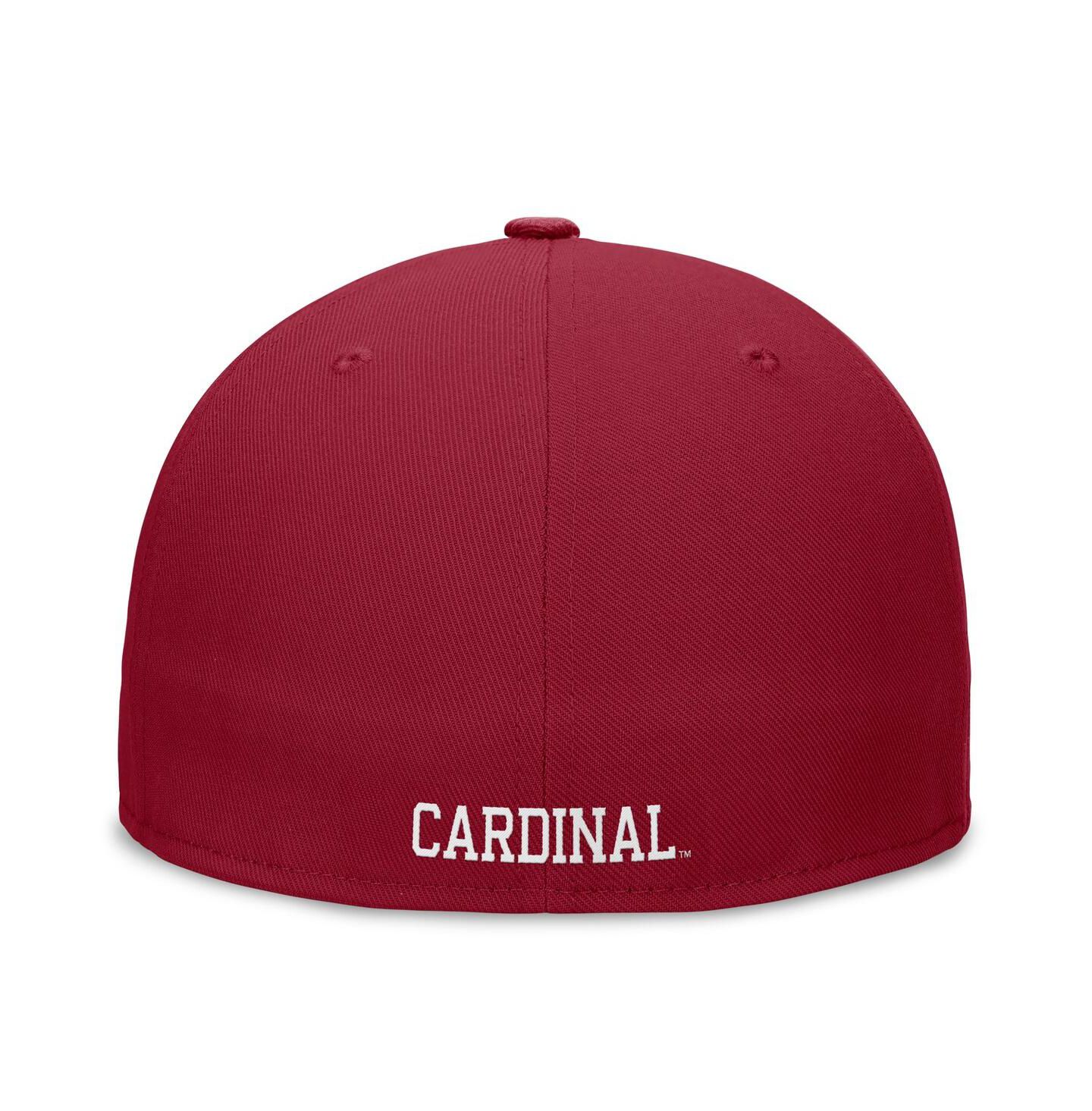 Мужская кепка Nike Cardinal Stanford Cardinal Legacy True Fitted Hat — фото 2