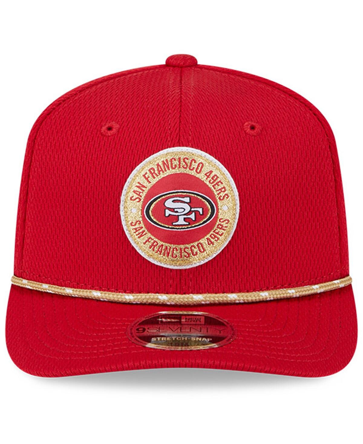 Shop New Era Men's Scarlet San Francisco 49ers 2024 Sideline 9seventy Stretch-snap Hat