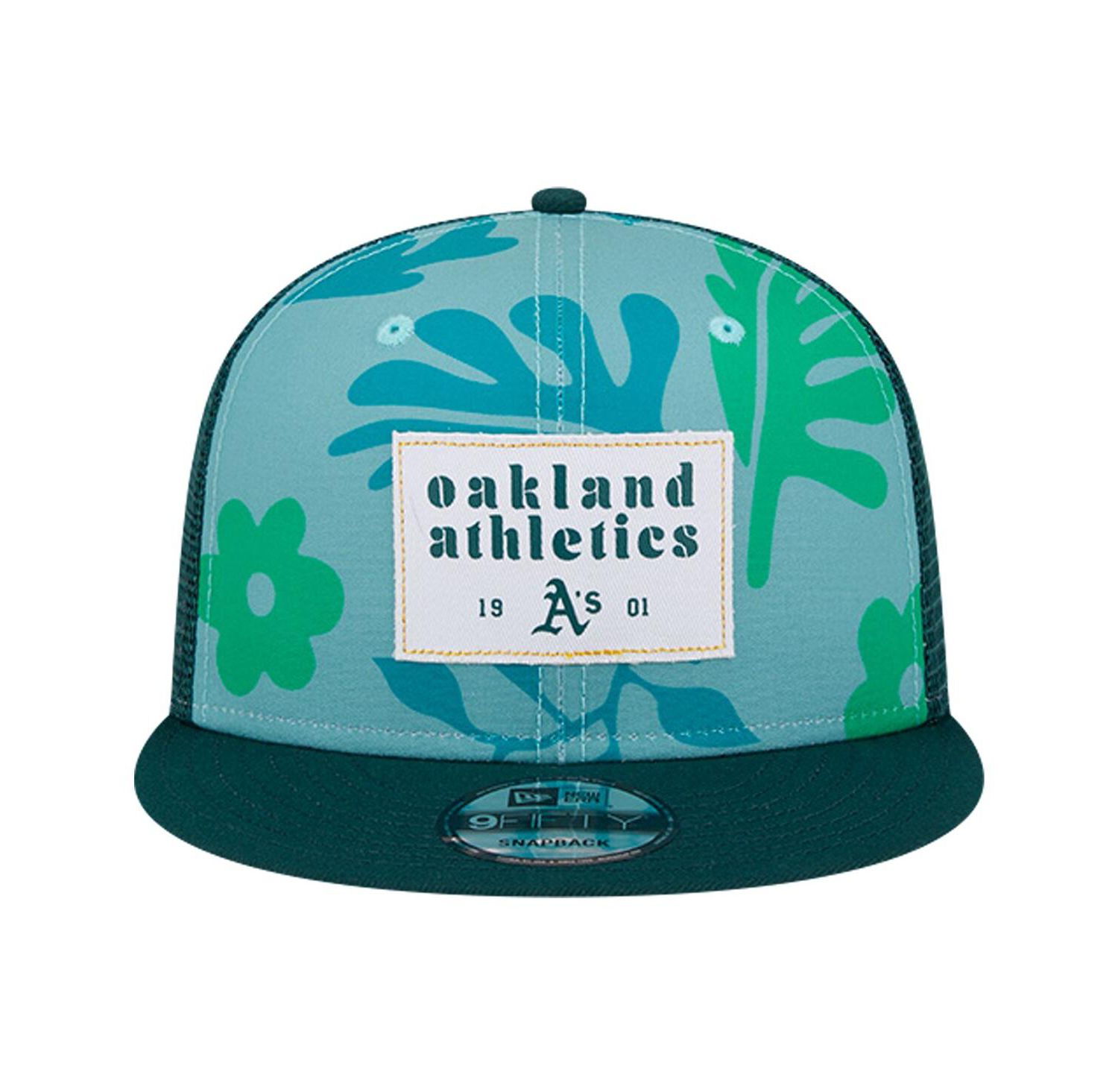 Men's Green Oakland Athletics Bikini Bottom Trucker 9FIFTY Snapback Hat