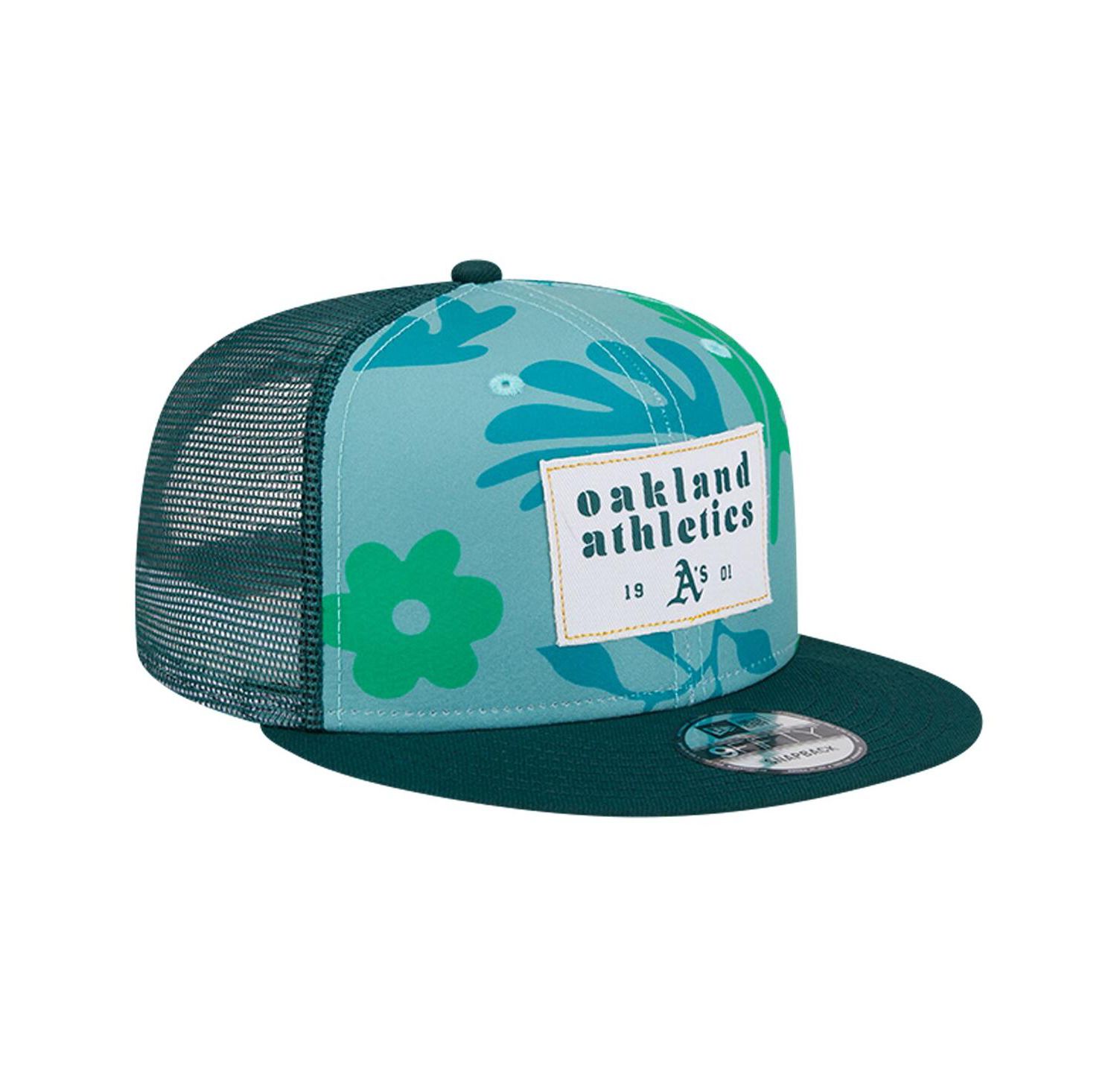 Men's Green Oakland Athletics Bikini Bottom Trucker 9FIFTY Snapback Hat