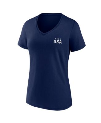 Women's Navy Team USA Paris&nbsp;2024 Summer Olympics Dreams Are Made Here V-Neck T-Shirt