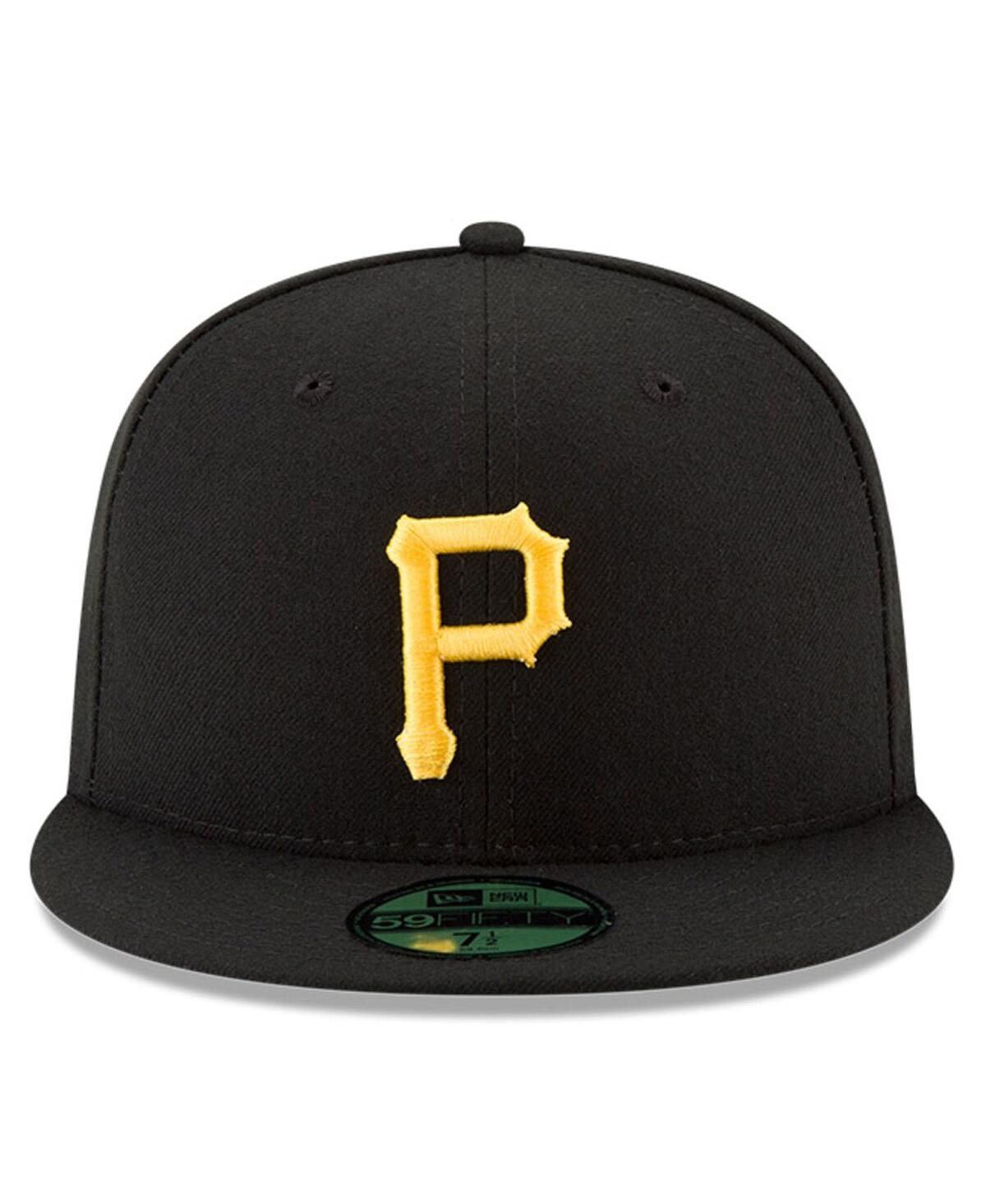 New Era Men'sPittsburgh Pirates National Baseball Hall of Fame 59FIFTY Fitted Hat - Black