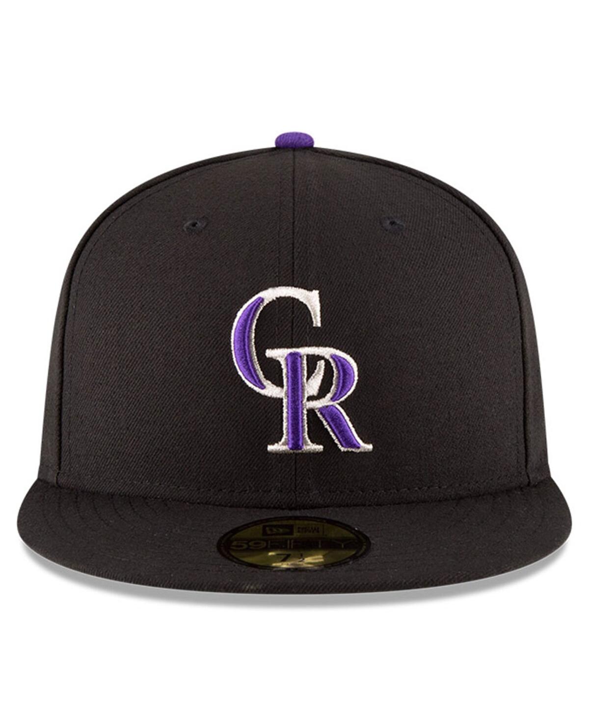New Era Men'sColorado Rockies National Baseball Hall of Fame 59FIFTY Fitted Hat - Black