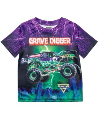 Boys T-Shirt to Grave Digger El Toro Loco Megalodon