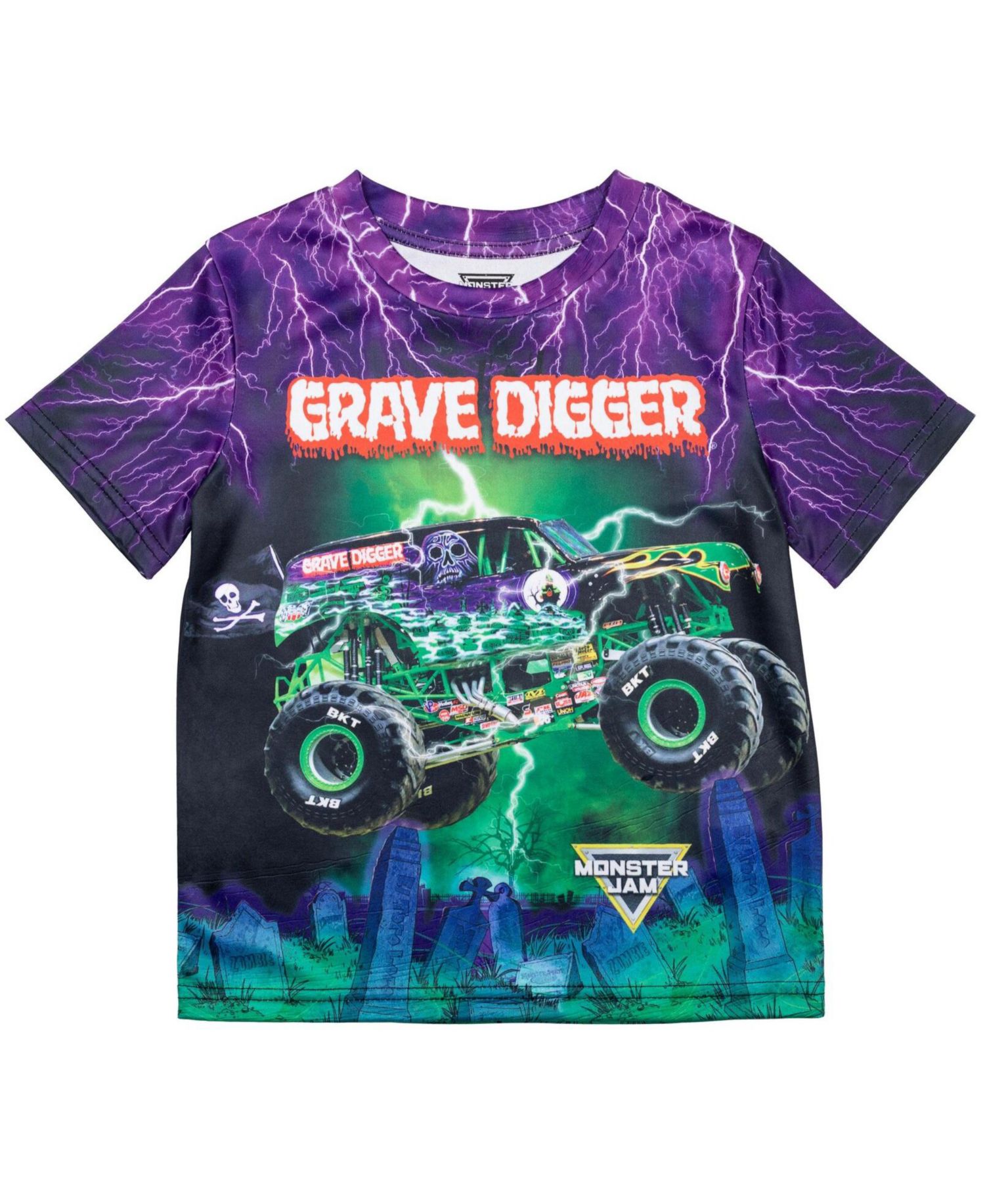 Boys T-Shirt to Grave Digger El Toro Loco Megalodon