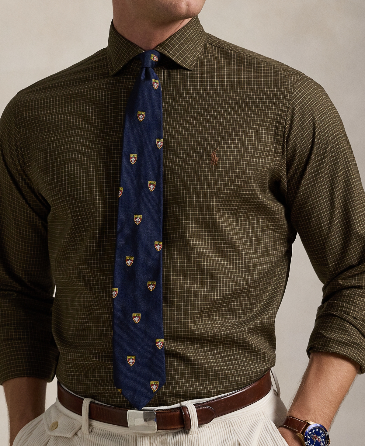 Polo Ralph Lauren Men's Big & Tall Plaid Twill Shirt