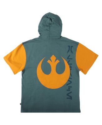 Men's and Women's Green Star Wars Rebel Alliance Short Sleeve Pullover Hoodie