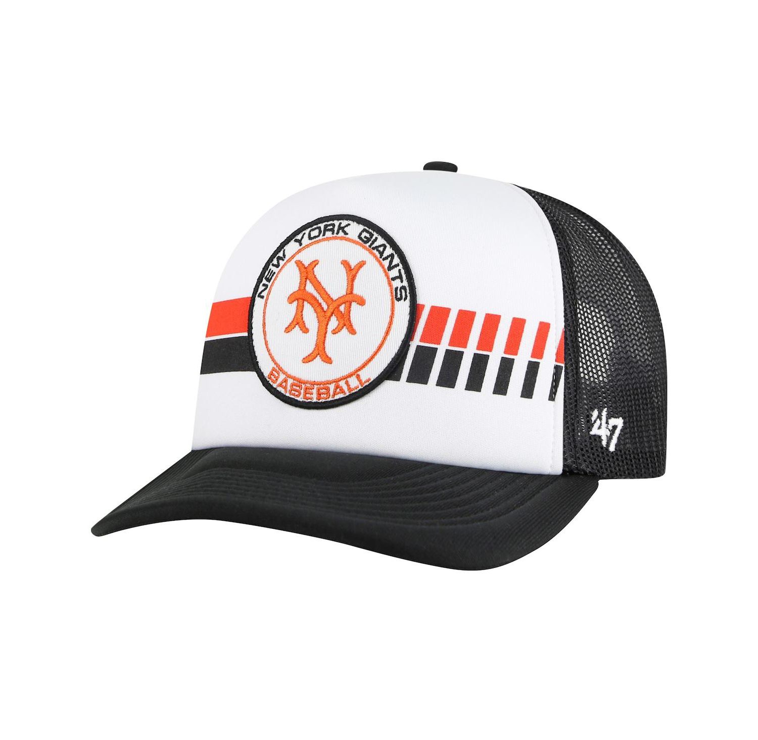 Men's White/Black San Francisco Giants Cooperstown Collection Pack Express Trucker Adjustable Hat