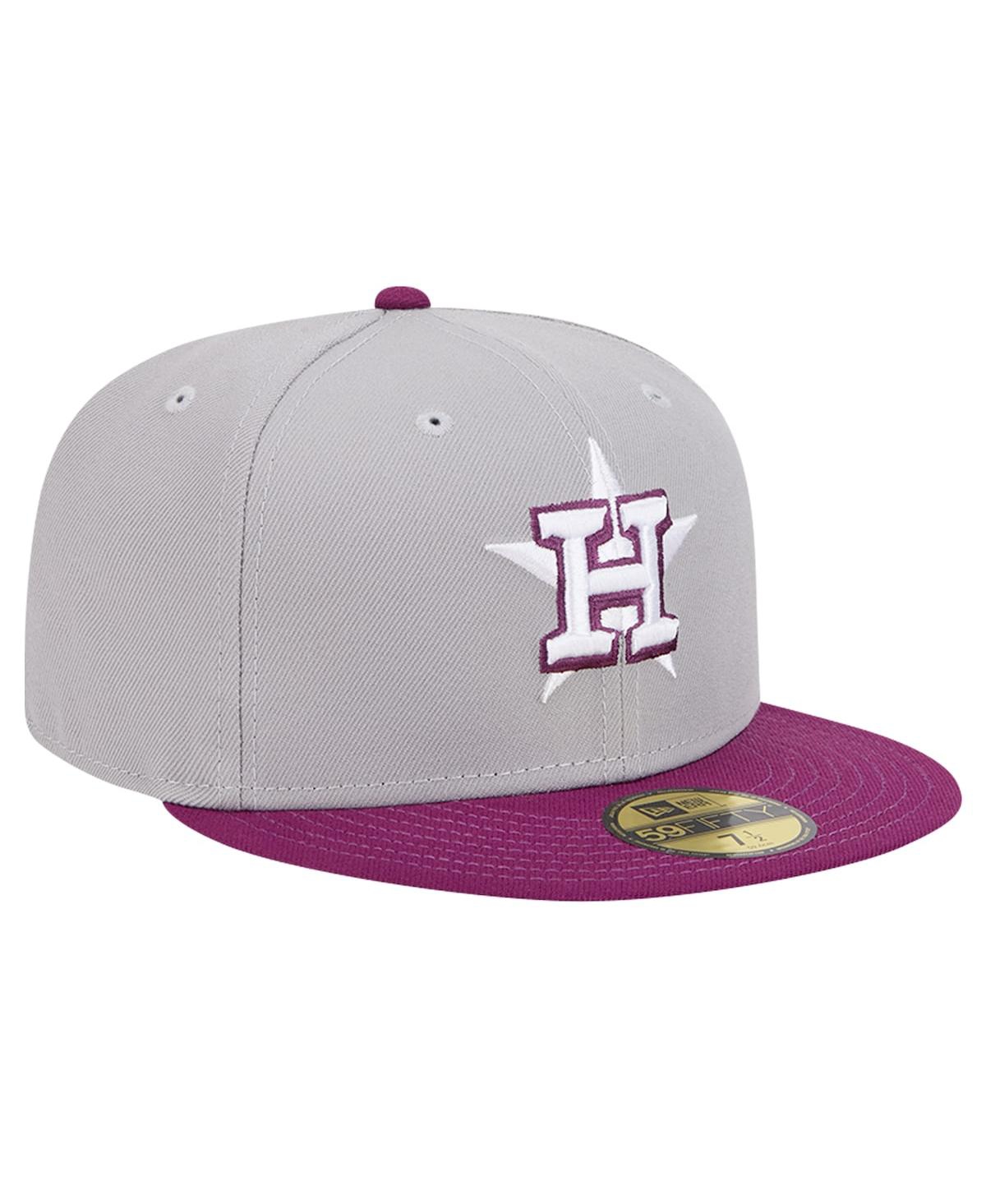 New Era Men's Houston Astros Two-tone Color Pack 59fifty Fitted Hat In Brown,purple