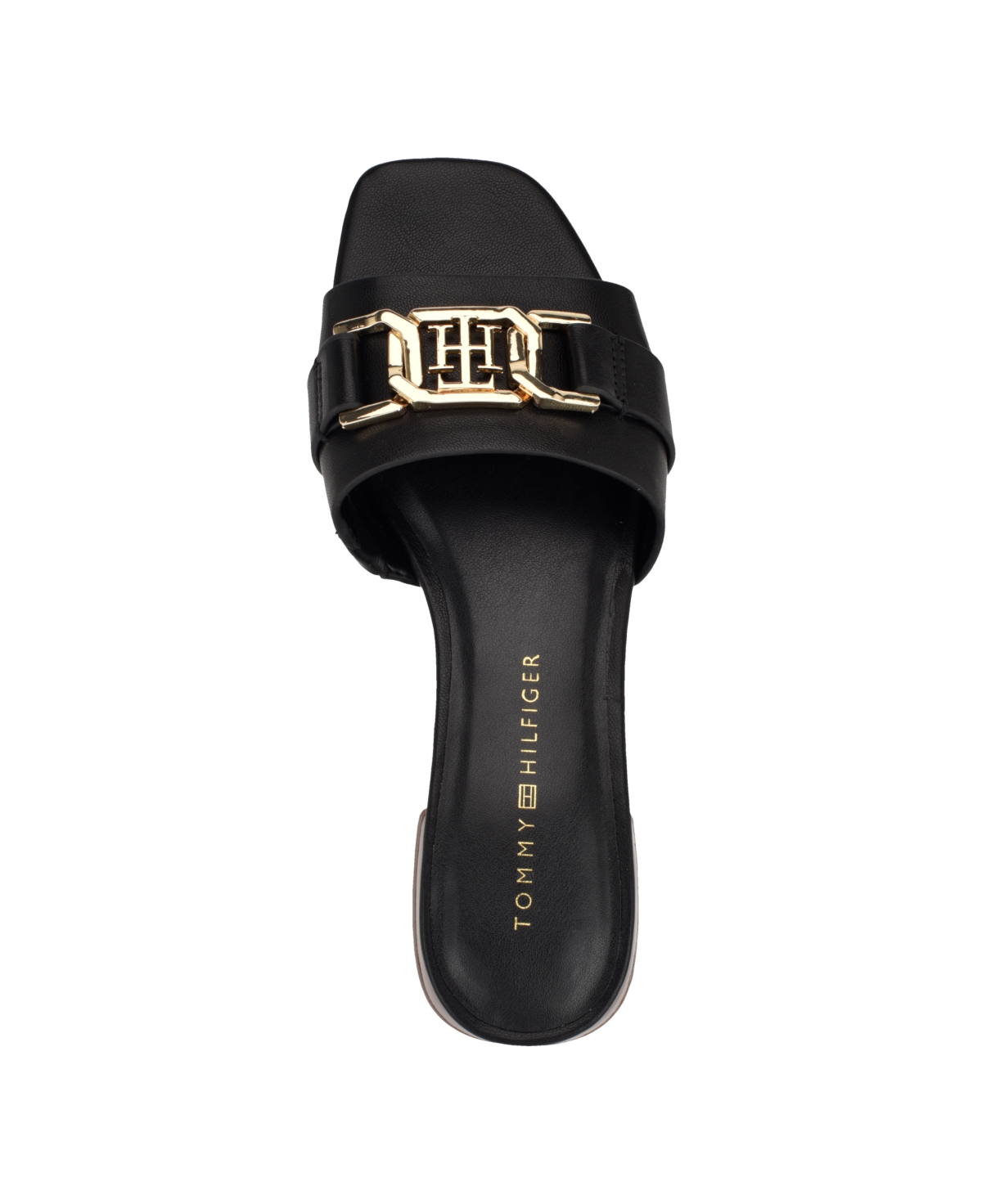 Tommy Hilfiger Women's Meliei Block Heel Slide Sandals In Black