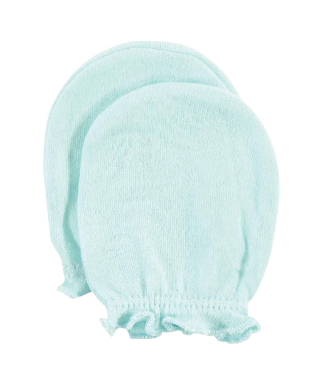 Hudson Baby Infant Cotton Scratch Mittens 10pk, Gray Elephant, One Size