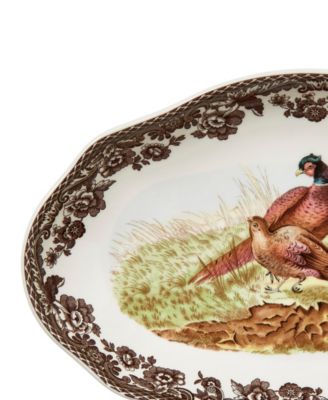 Woodland Pheasant Pickle Dish, Set of 2