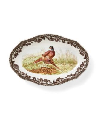 Woodland Pheasant Pickle Dish, Set of 2