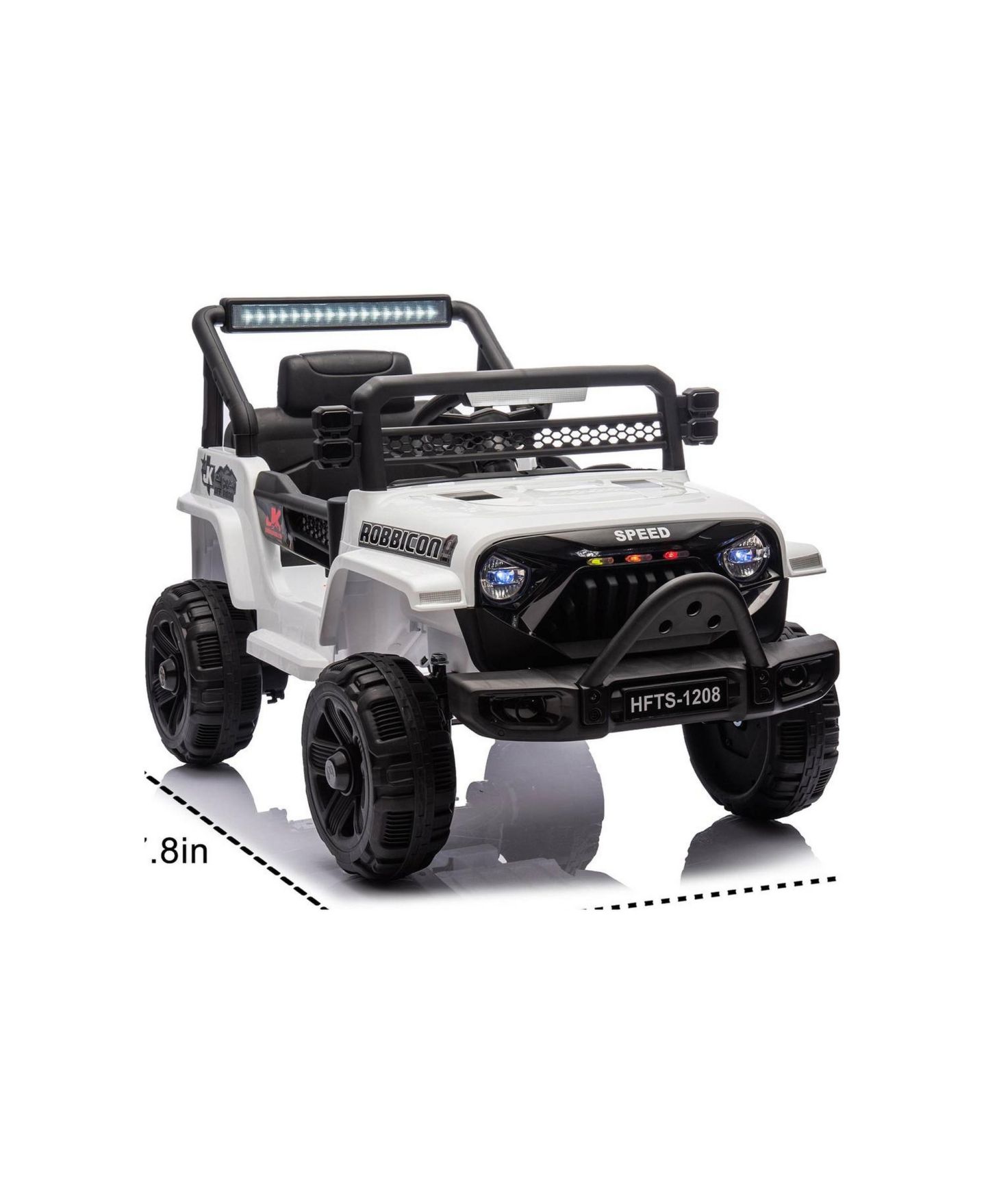 Детская игрушка Streamdale Furniture Electric Ride-On Truck 12V with Parent Control, 3–7 лет, цвет: Белый — фото 8