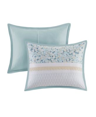 Caralie Seersucker 5-Pc. Comforter Set, Full/Queen