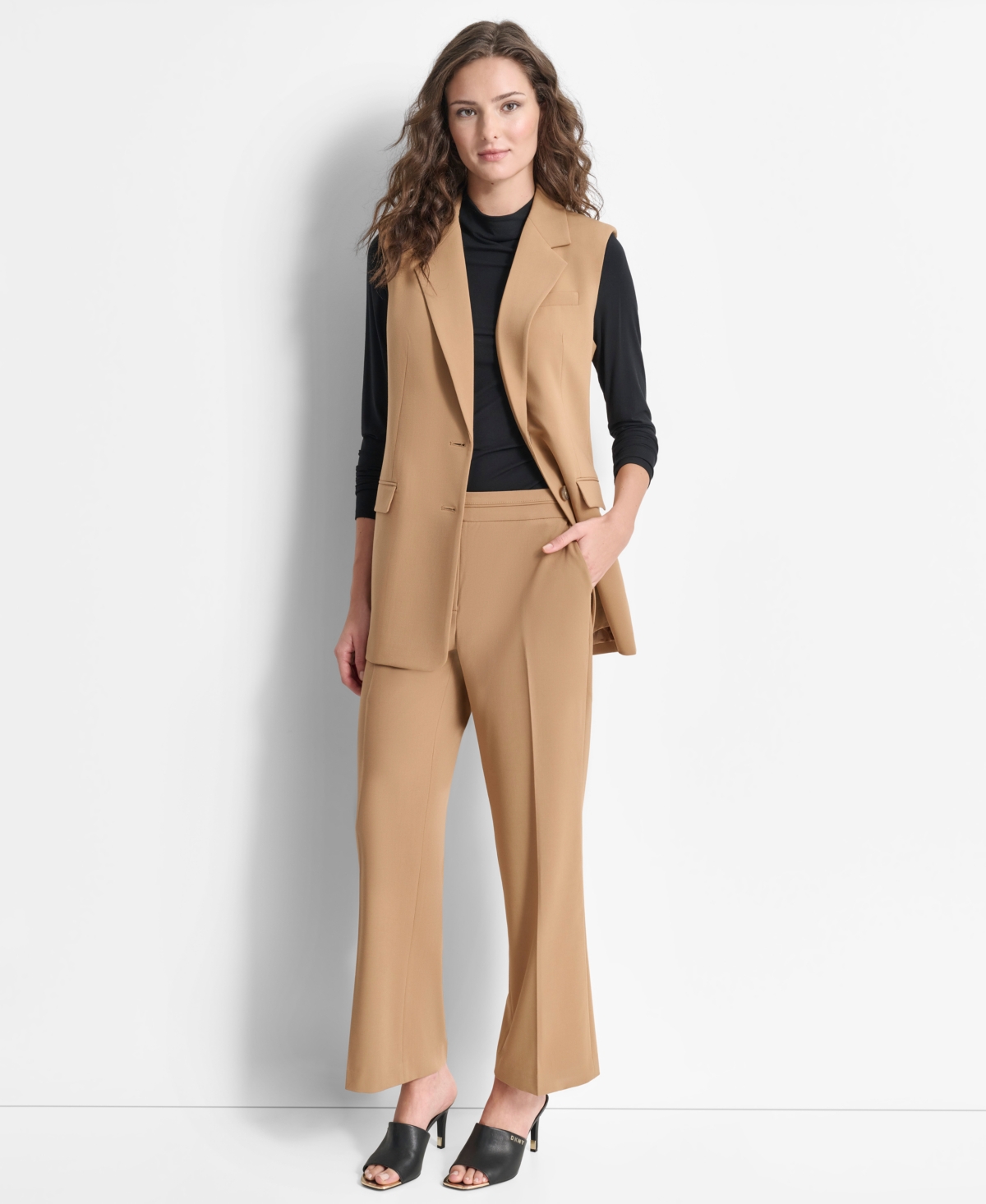 Dkny Women's Sleeveless Notched-Lapel Blazer