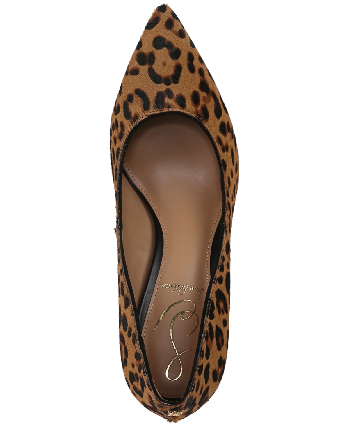 Sam Edelman Hazel Pointed Toe Pump Granada Tan Leopard Leather In Multi