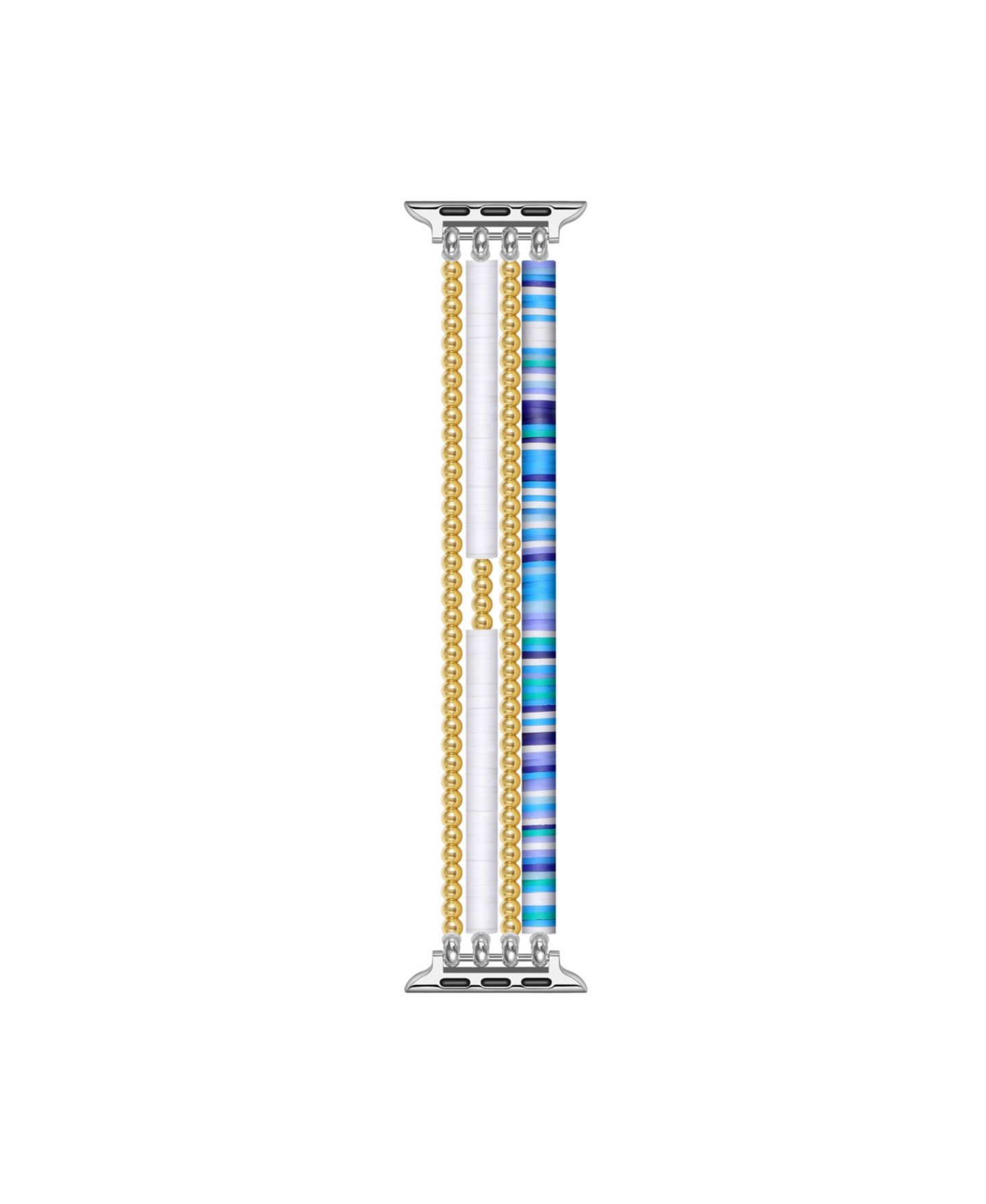 Ремешок для часов Posh Tech Bestie Beaded Band for Apple Watch, Fits All Apple Watch Models, цвет: Синий — фото 4