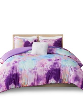 Cassiopeia Watercolor Tie Dye 4-Pc. Duvet Cover Set, Full/Queen
