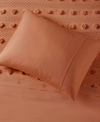 Lucy Clip Jacquard 3-Piece Duvet Cover Set, Full/Queen