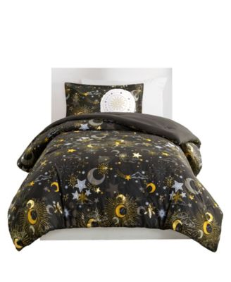 Intelligent Design Celia Starry Sky Metallic 3-Pc. Comforter Set, Twin